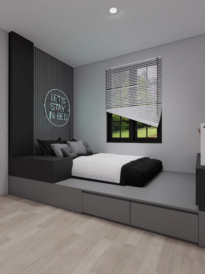 kamar gaming 4,3 x 3 meter, cocok buat para gamers atau streamer #bedroom #bedroomdesign 