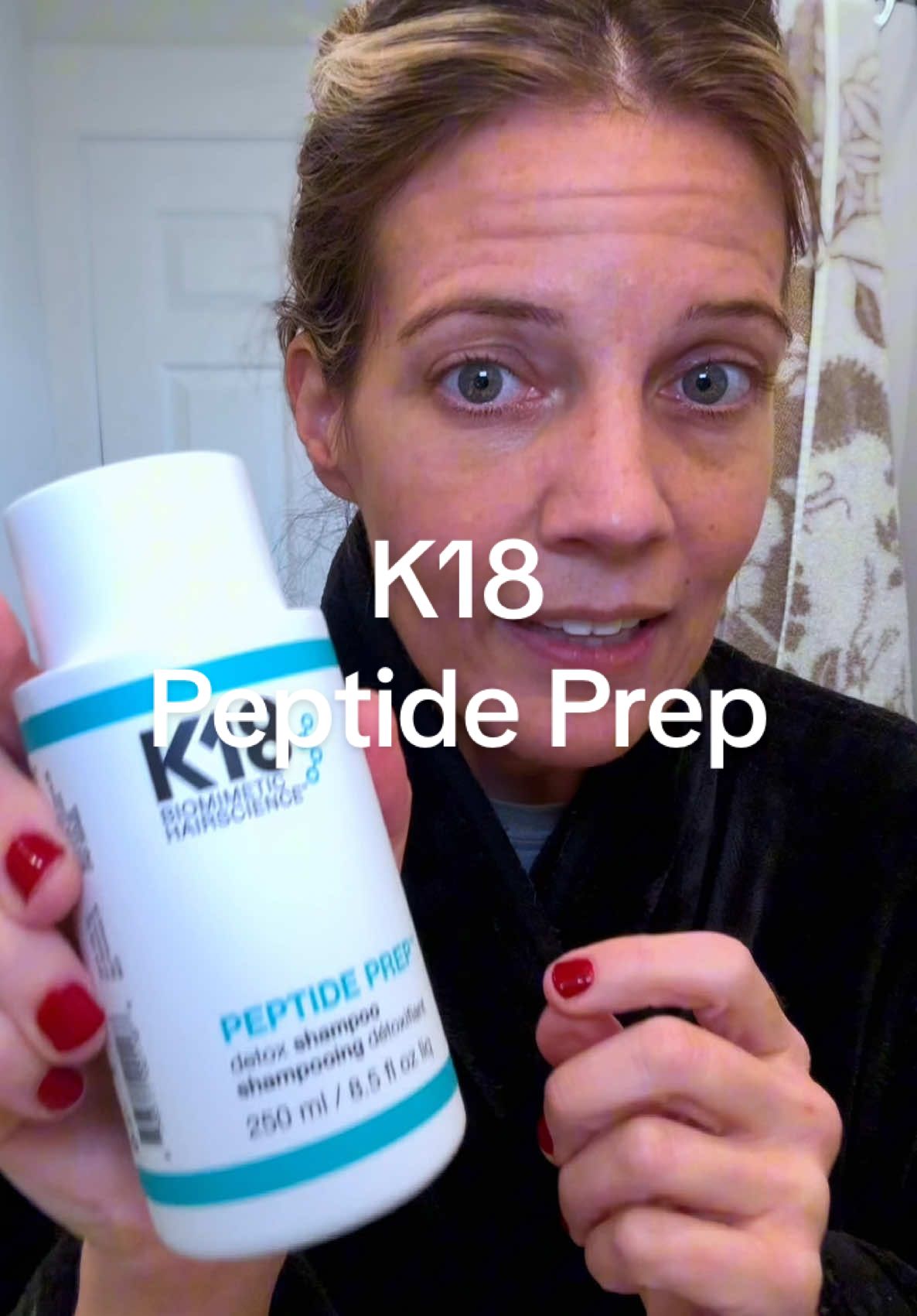 Replying to @Ally S | 🫶🏻 yes! There are bigger bottles and here is the K18 Peptide Prep shampoo! I think it’s the missing piece for many.  It will get your hair back down to being hair again and allow anything after to get really absorbed! Disclaimer: results may vary ✨ @K18 Hair #k18 #k18hair #k18peptideprep #hair #hairtok ##mademyyear##toptierdecember##fashionlookbook##TTSLevelUp##TTSDelight##ttstakeover##giftguide##selfcarefinds##ttsbeautykit##ttsbeautybesties##glitzglamghouls##creatorboostcamp##tastemakerslaunch##ttstastemakers##ttsbeautykit##ttsbeautybesties##dealsforyou##TTSTasteMakers##tiktokshopholidayhaul##tiktokshopfallsale##tiktokshopwintersale##tiktokshopholidaysale##tiktokshopblackfriday##tiktokshopcybermonday##seasonalessentials##techobsessed##TreasureFinds##SpotlightFinds##DealHunters##selfcarefinds##fashionistafaves##cozyspaces##ShopIcons##savingsquad##giftideas##seasonalfinds##falldealsforyou##tiktokshopholidayhaul##friendsgiving##thanksgiving##christmas##cybermonday##blackfriday#newyearsresolution##happynewyear##newyearnewyou#newyearnewme##blackfriday##blackfridayyearlydeals##blackfridaydeals##treatyourself##SelfCare##giftsforme##thanksgivingdinner##wintereonderland##holidaysale##giftguide##satisfyingvideo##SkinCare101##skintok##glowingskin##trending##tiktokmademebuyit##trendingmakeup##trendingskincare##viralskincare ##viralmakeup##bfcm##newyearnewyou##newyearnewaura##madeyouryear##mademyyear##fashionlookbook##tiktokshopholidayhaul###TikTokShopCreatorPicks #hairdetox #hairclarifying #clarifyingshampoo #detoxshampoo 