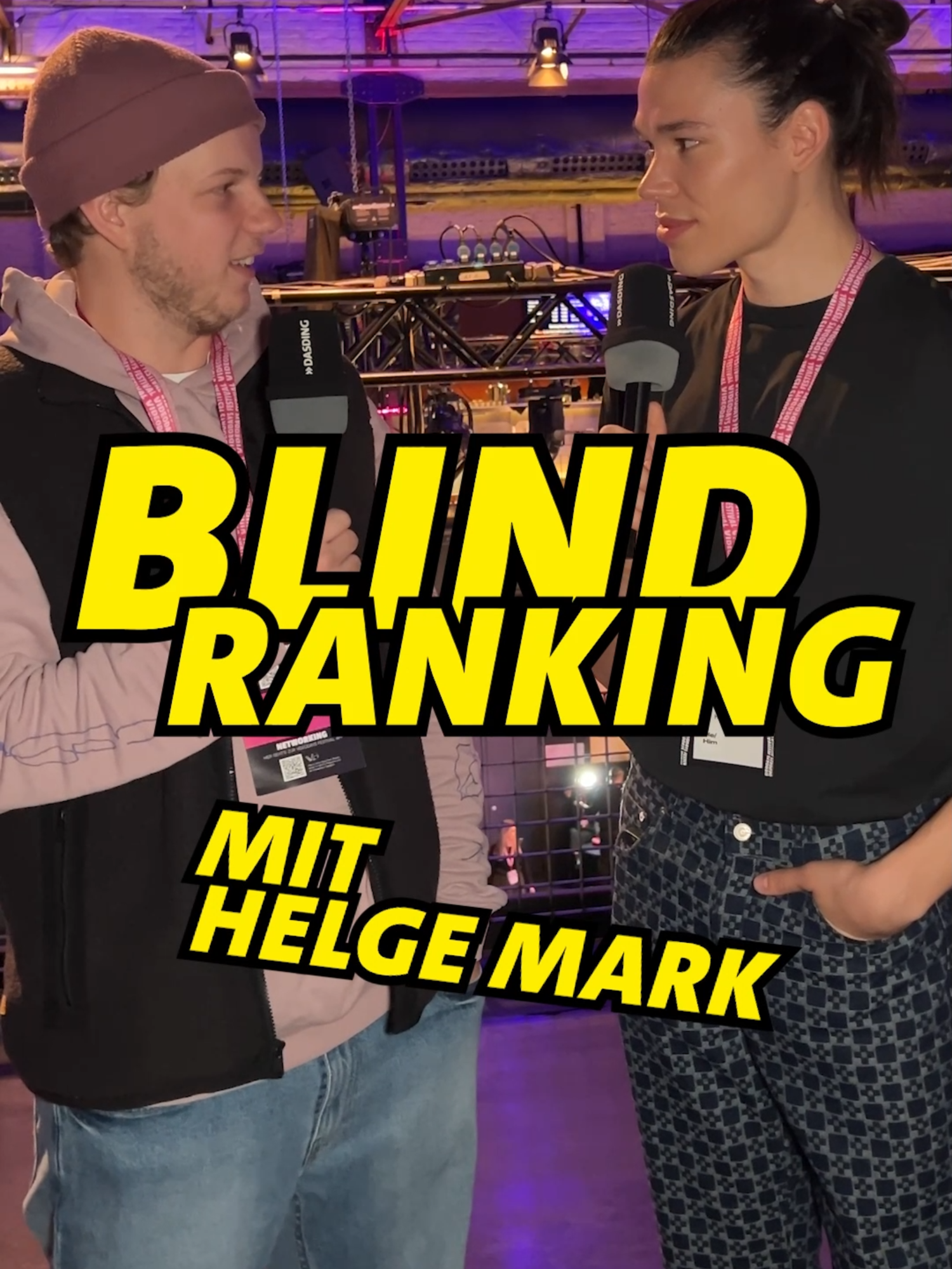 Wo wollt ihr @helgemark sehen? #videodays #helgemark #blindranking #dasding