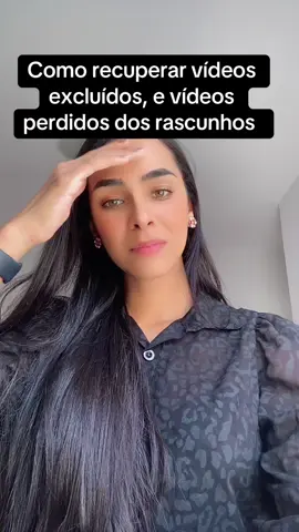 Como recuperar videos excluídos , rascunhos 