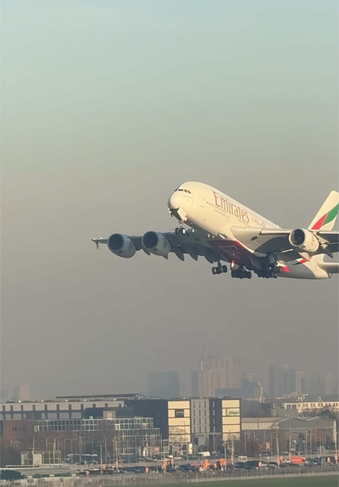 EMIRATES Airbus A380 majestic departure from Heathrow #heathrow #aviation #pilot #airbusa380 #emirates #fyp #airport 