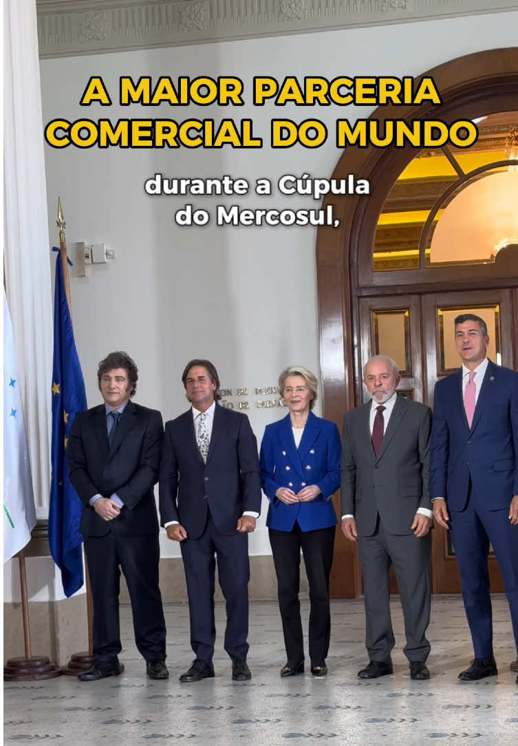 🤝 Bom para as relações diplomáticas entre os países e para a economia: concluído nessa sexta-feira (6) é o maior acordo comercial já concluído pelo Mercosul!  📲Digital/PR #brasil #uruguai #argentina #mercosul #acordo 