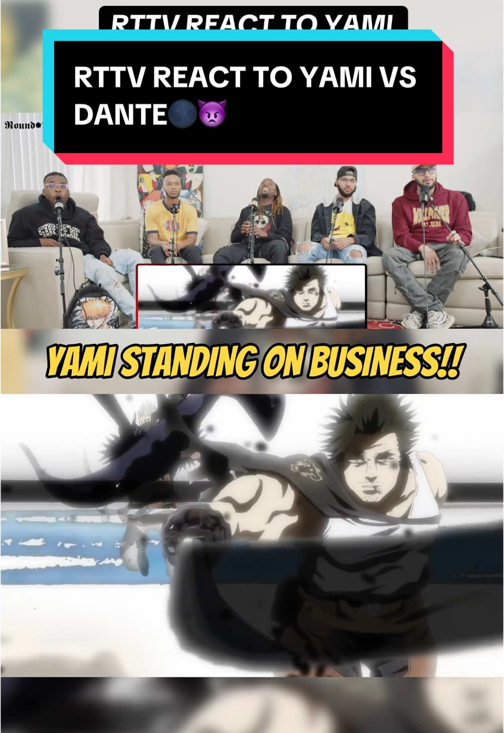 Replying to @happierxdaes yami smokes gojo😮‍💨💨 #rttv #animereaction #anime #reactions #blackclover #blackbulls #asta #yami #yamisukehiro 