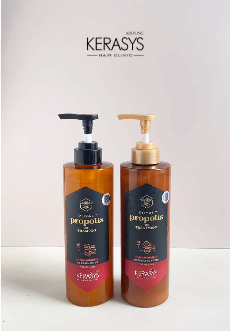 🐝 Gội xả keo ong đỏ hỗ trợ ngăn ngừa rụng tóccc 🫶🏻  #kerasys #propolis #shampoo #treatment #nganrungtoc #review #hairtok #haircare #BeautyTok #xh #ugc #viralvideo #foryou #aestheticvideo #kbeauty #fypシ 