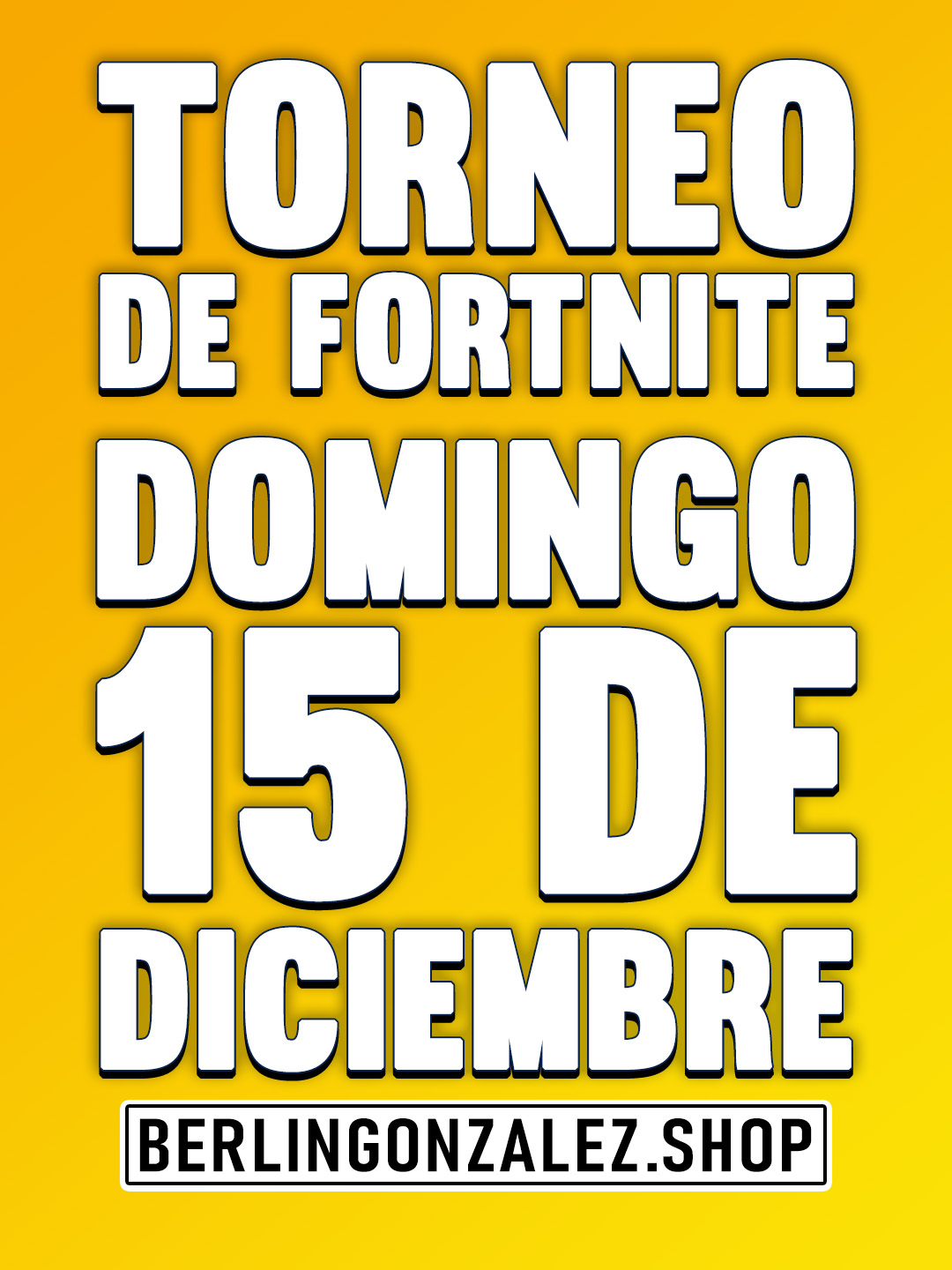 Torneo de Fortnite el dia 15 de Diciembre