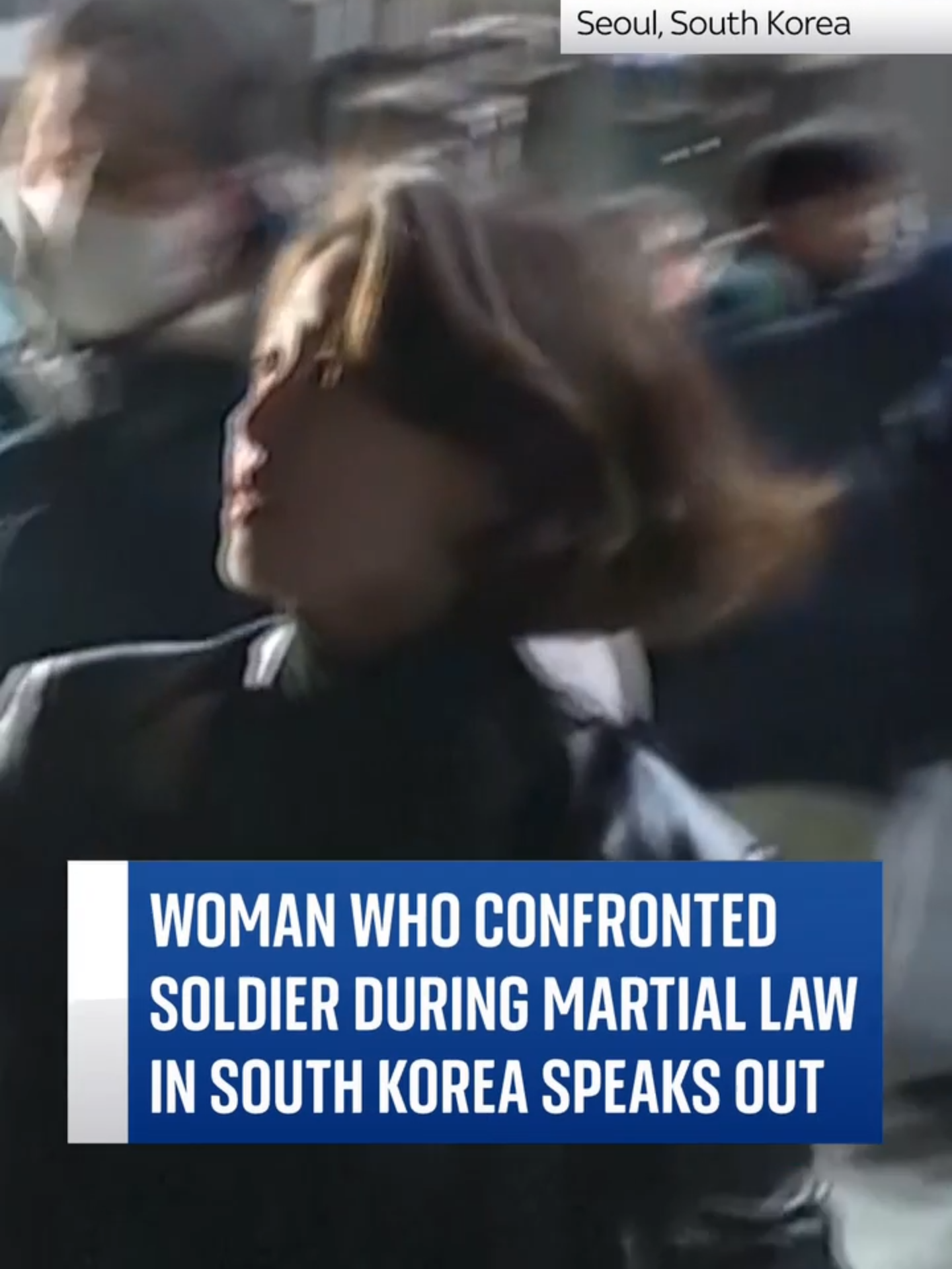 South Korean woman who confronted soldier recounts her experience #southkorea