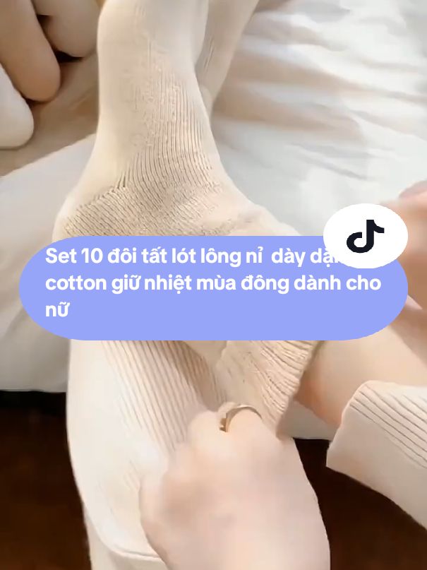 set 10 đôi tất cổ cao lót lông nỉ dày dặn cotton giữ nhiệt mùa đông dành cho nữ #tatlotlong #giadungthongminh #giadungtienloi #giadungtienich #xuhuong 