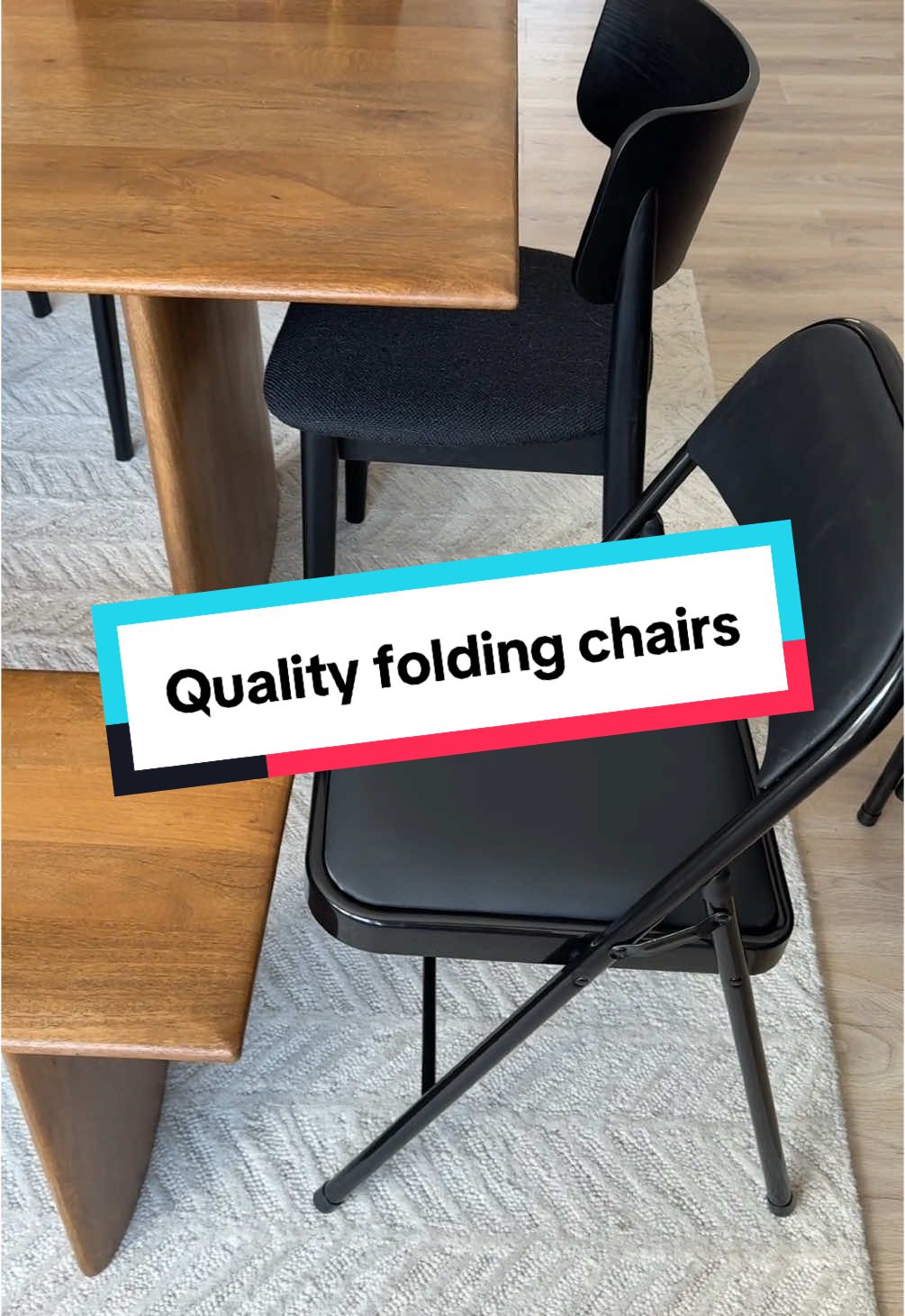 Everyone always needs extra seating for holiday parties. These folding chairs are sturdy and nice quality. Both the back and seat are cushioned. #tiktokshopholidayhaul #tiktokshopcreatorpicks #takeaseat #holidayparty 