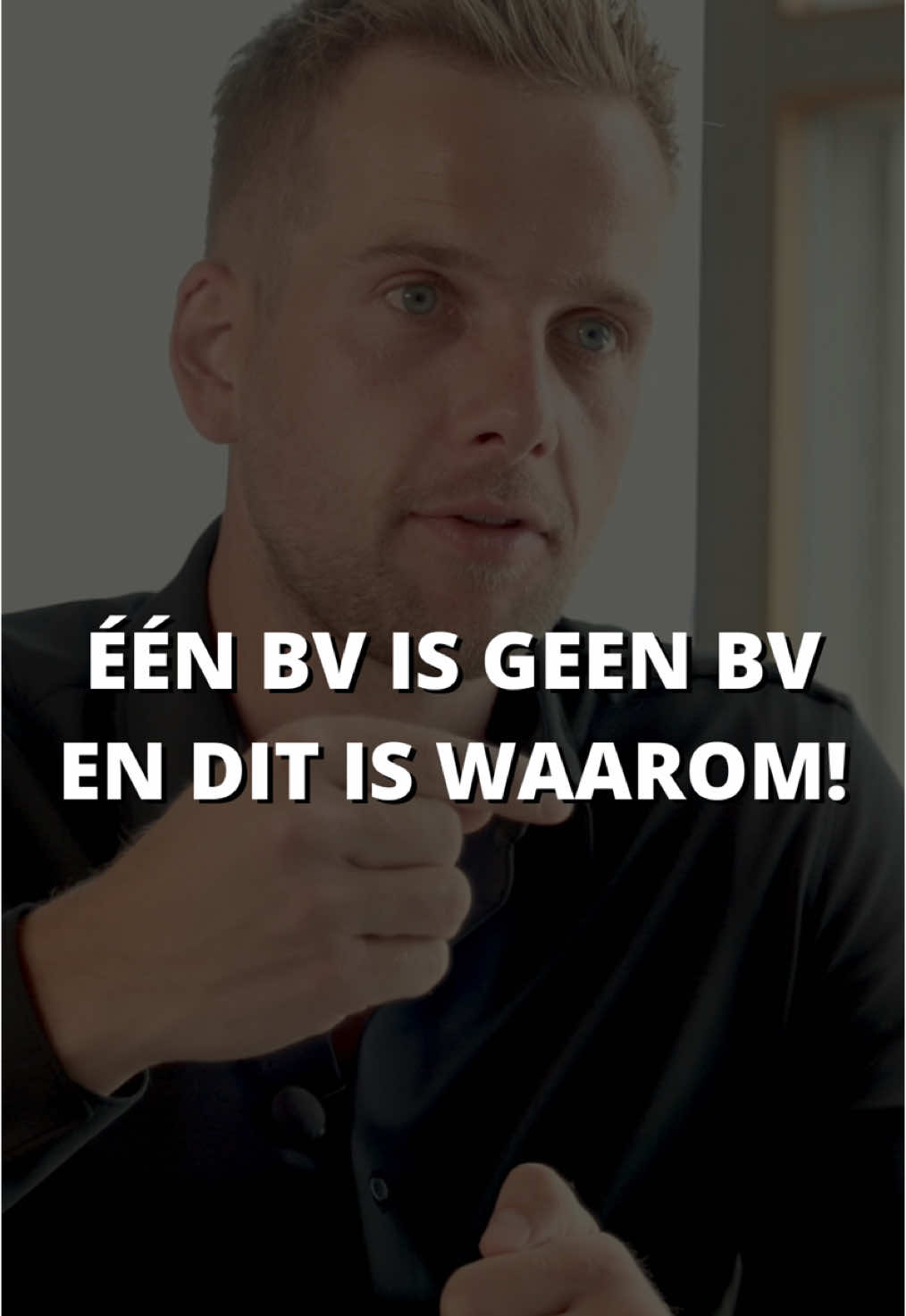 Eèn bv is geen bv!  #bv #werkmaatschappij #holding #ondernemer #onderneming #risico #vermogen #belasting #thijsverlangen 