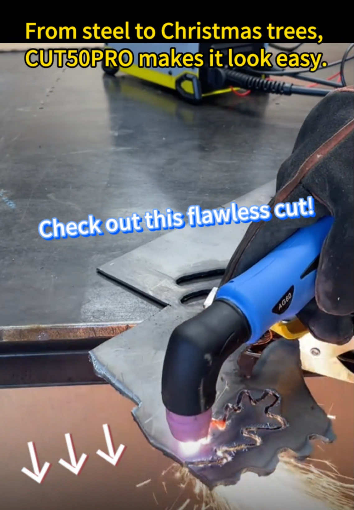 Check out this flawless cut! #simder #simderwelders #holidayhaul #foryo #cutting #pilotarc #cutterman #cut50pro #plasmacutting #plasmacuttingmachine 