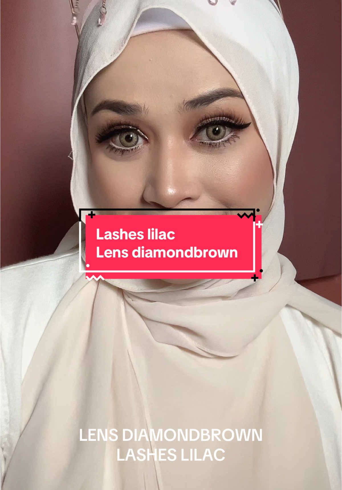 Lens diamondbrown  Lashes lilac #faboulookshq #lensviral #contactlensfaboulooks #lenskl #kakmyrafaboulooks #contactlens 