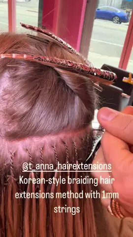 🔴 We use a very unique, not done anywhere in the US, method of hand-braiding in with 1mm strings to install hair extensions. It’s way easier to manage than other extensions in the market. It’s smoother and softer than other extensions, as it’s 100% human hair, thus it is easier to style them as well. We provide retouching service, after 9 weeks since the installation, up to two times as well.  However, if you do not want to retouch, the maintenance period can be from 3 to 5 months. 🔔 𝐅𝐨𝐥𝐥𝐨𝐰 @t_anna_hairextensions 𝐟𝐨𝐫 𝐦𝐨𝐫𝐞 ➞ 𝟏𝟎𝟎% 𝐡𝐮𝐦𝐚𝐧 𝐡𝐚𝐢𝐫 ꤶ ➞ 𝐎𝐍𝐋𝐘 𝟏 𝐡𝐨𝐮𝐫 𝐨𝐟 𝐩𝐫𝐨𝐜𝐞𝐬𝐬 ꤶ ☎️ 513-410-8805   ⠀ ⠀  #hairextensions #hairextensionclasses #losangeleshair #losangeleshairstylist #tannahairextensions.                #붙임머리 #Lahairextensions #La붙임머리