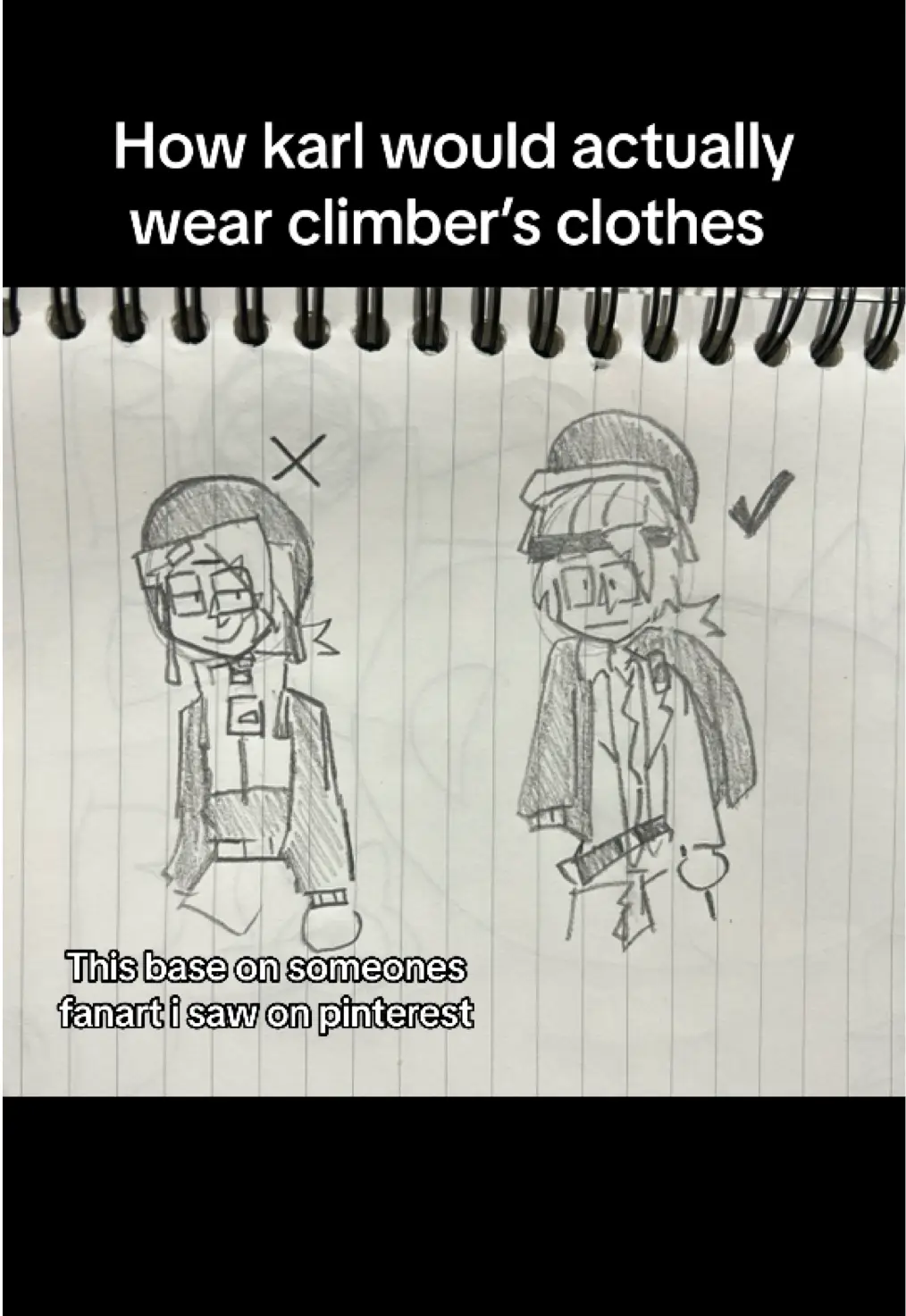 How karl would actually wear climber’s clothes#lawoftalos #lawoftaloskarl ##lawoftalosclimber##karl##climber##castleofnations