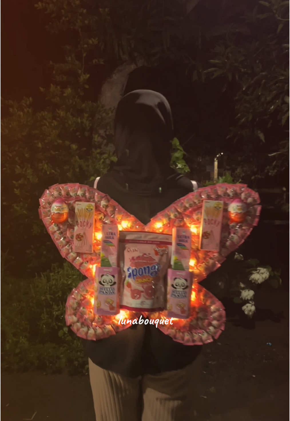 bisa tambah led gini🦋😍 #trendkupukupu🦋 #buketsnack #trendkupukupu #buketjogja #butterfly #buketkulonprogo #sayap #kupukupu 