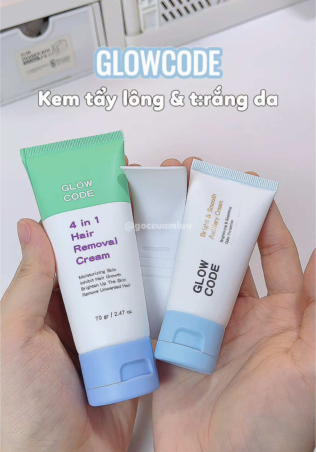 Combo làm đẹp tiết kiệm mà dùng rất ổn áp luôn á mấy bà #reviewlamdep #goclamdep #goccuamiuu #kemtaylong #glowcode #glowcode4in1 #dưỡngtrắng