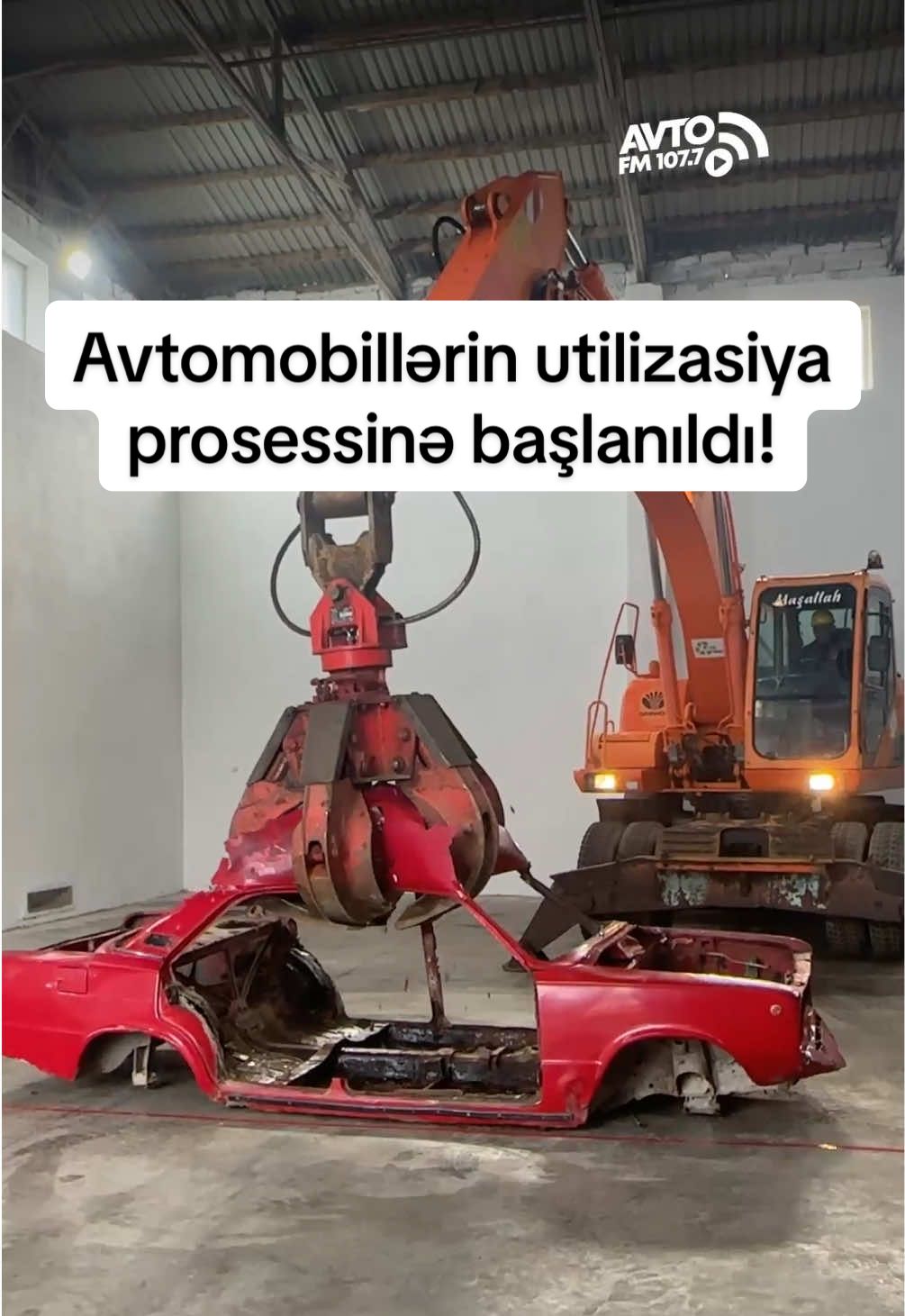 Avtomobillərin utilizasiya prosessinə başlanıldı! #avtofm #utilizasiya #sürücü #köhnəavtomobillər #təmizşəhər 