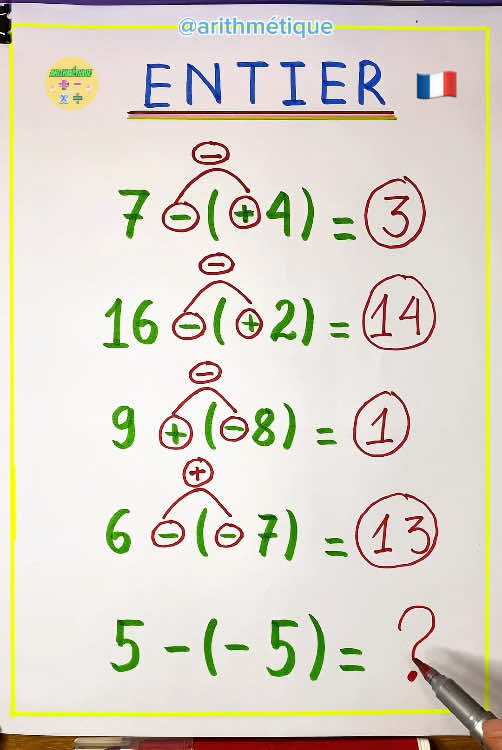 Comment calculer des entiers français #math #matematica #mathematics #arithmetique #france #paris 