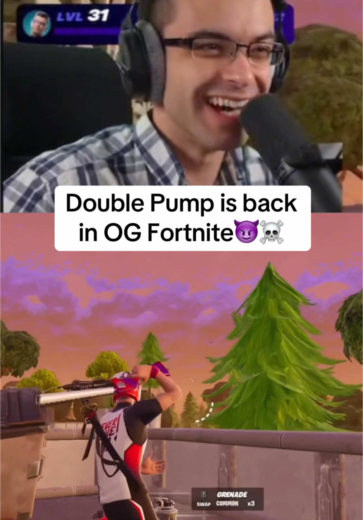 Double Pump has returned back in OG Fortnite😳 #fortnite #fortnitebr #fortniteclips 