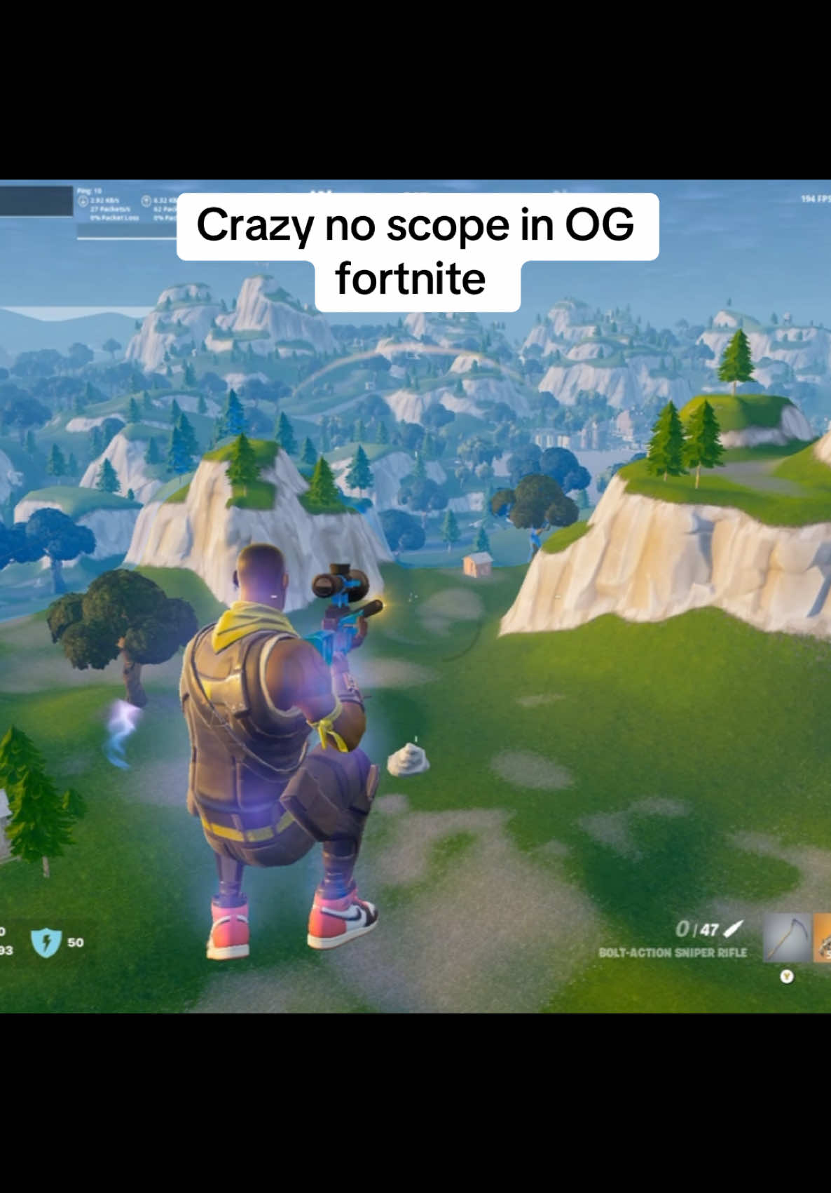 My reaction is crazy 😂😂 #fortnite #ogfortnite #noscope #clip #funny #newseason #fyp #viral #fortnitegame #fortniteseason #sniper 