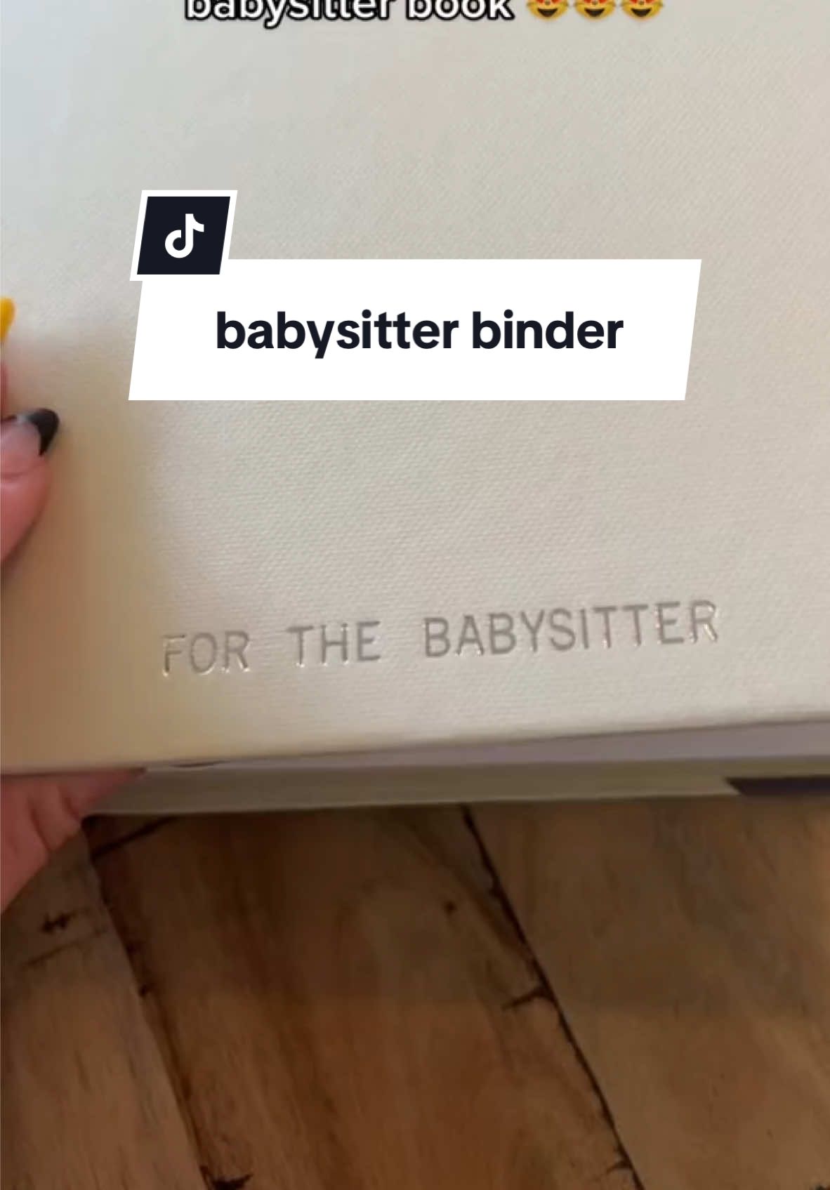 Babysitter binder for the win! #babysitting #nannylife #giftguide #giftgiving #tiktokshopholidayhaul #gifts 