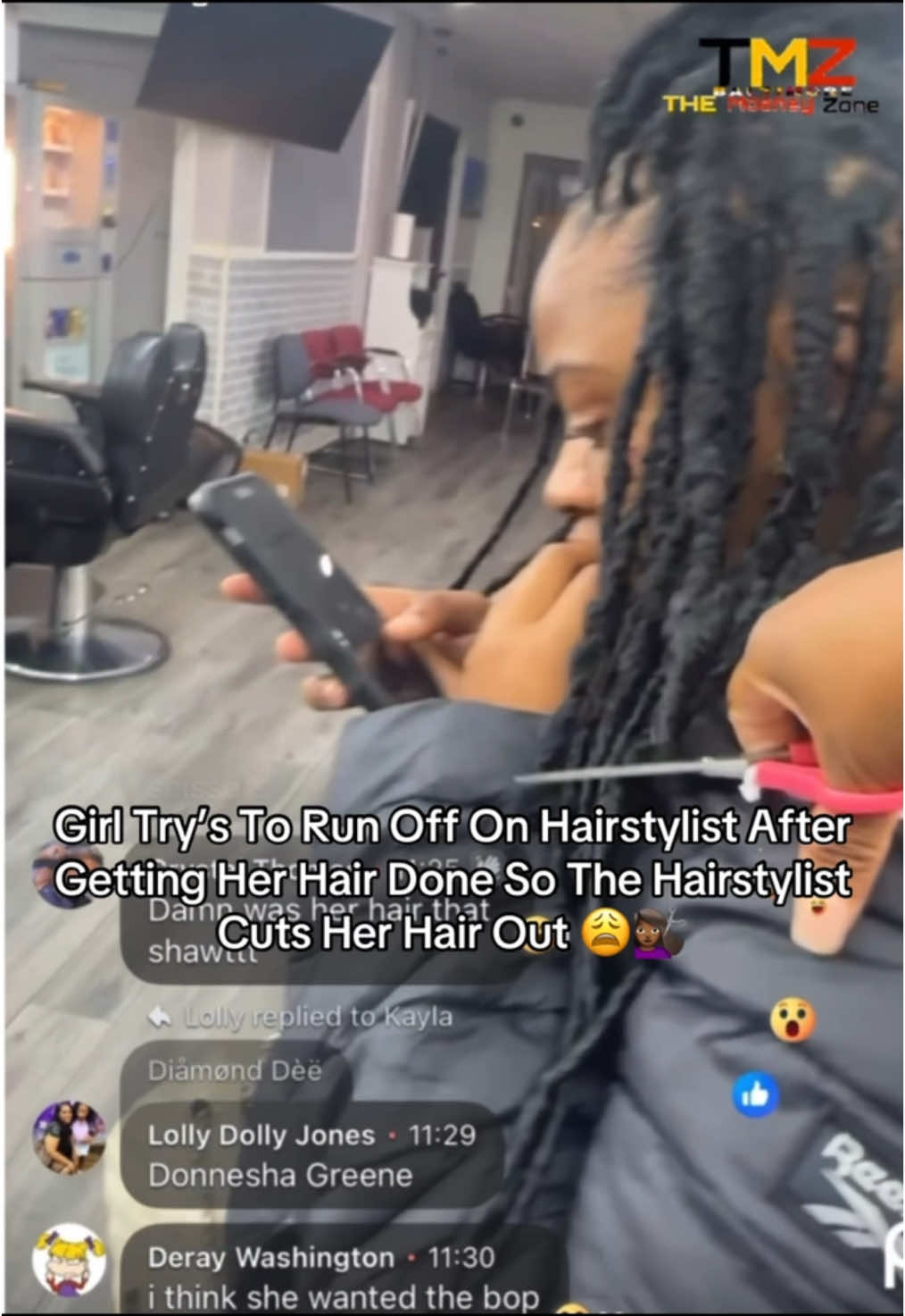 Girl Didn’t Have The Money After Getting Her Hair Done So The Stylist Cut It Out …. #fypシ #Viral #Hairstylist 