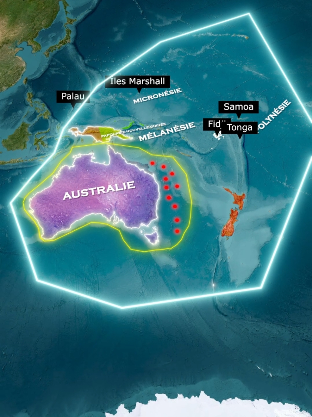 Quelle est la différence entre l’Australie et l’Océanie ? #Australie #Océanie #france #géographie #géopolitique 