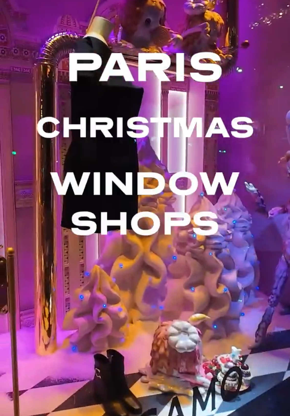 BHV ou Galeries Lafayette ? #christmasparis #christmasparis2024 #vitrinenoel #christmaswindows 