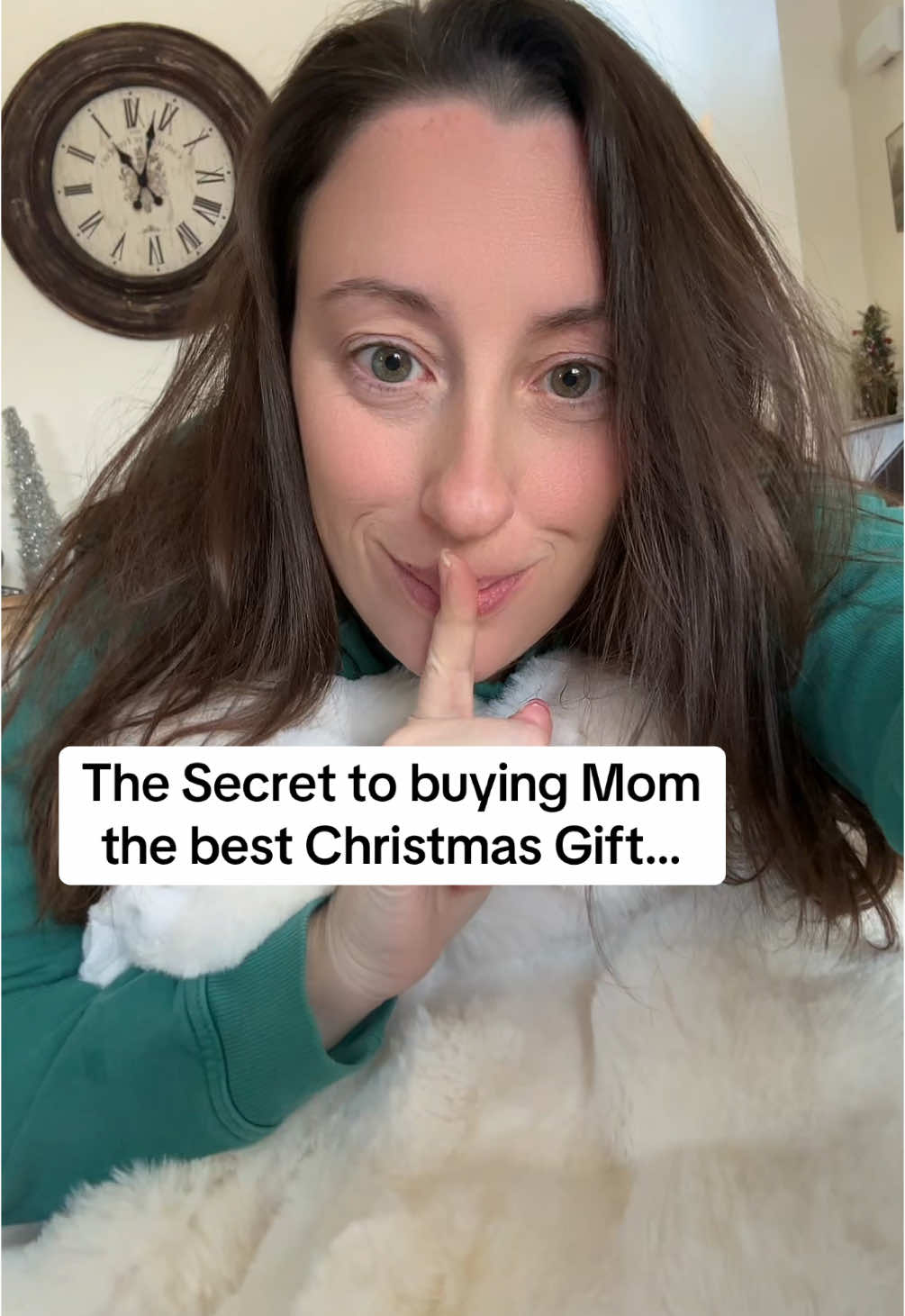 What mom really wants for Christmas (the blanket and the nap!) 😴 #furblanket #giftsforher #giftsformom #cozyblanket #throwblanket #momlife 