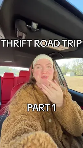 Rip my gas tank but OMG the haul… ur not ready #roadtrip #antiquemall #secondhand #thrifting #thriftfinds #thrifthaul 