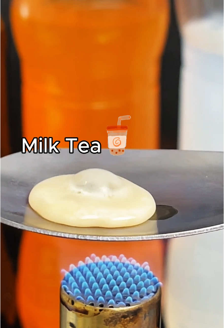 Milk Tea 🧋vs Hot Spoon #1000 #firespoon #asmrsounds #satisfying #experiment #science #LifeHack #fake #asmr #fyp #trends #leidenfrosteffect 