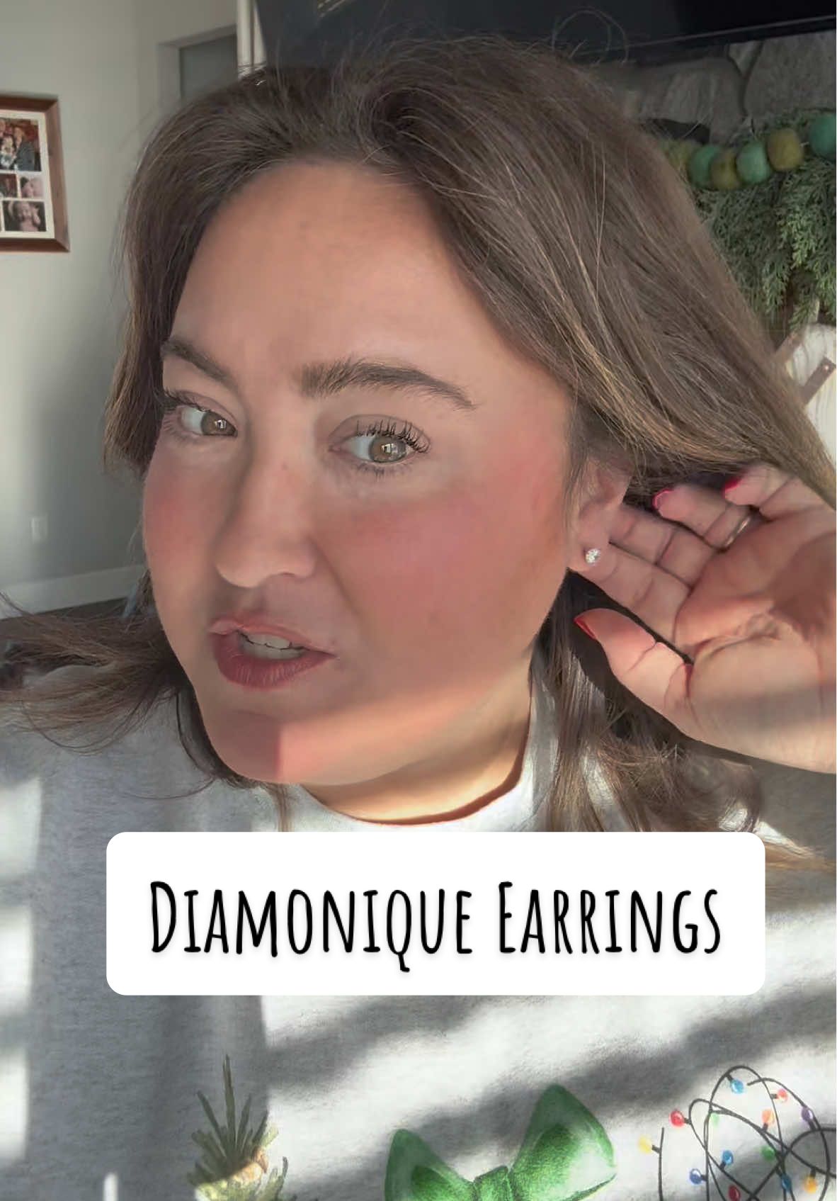 Diamonique Earrings from @QVC, Inc #earrings #studearrings #diamonique #qvc #christmas #ttsdelightnow #treasurefinds  #tiktokshopholidayhaul #ttsstarcreator #giftguide #tiktokshopcreatorpicks 