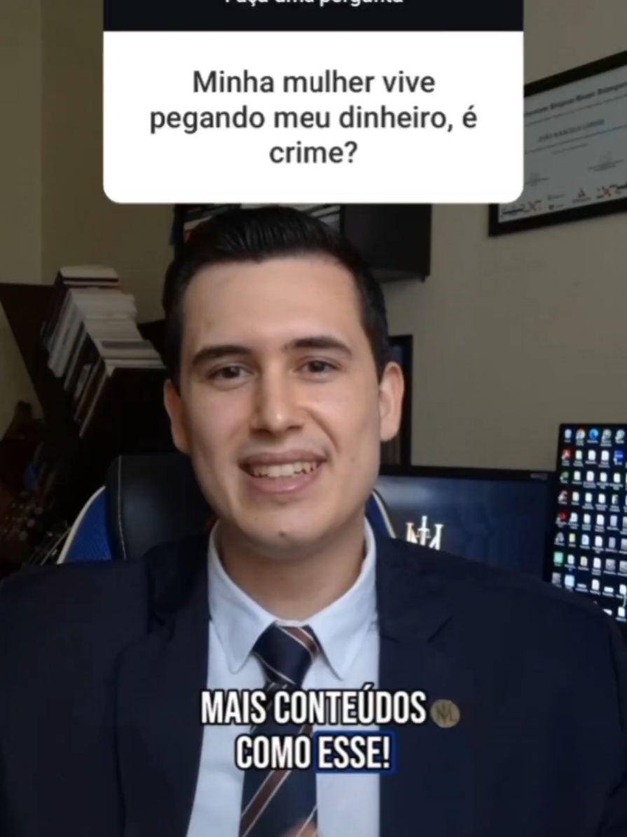 Ela pega seu dinheiro sem avisar e você está se perguntando: isso é crime? Muitas pessoas vivem essa situação, mas poucas sabem o que a lei realmente diz. Quer entender melhor? Fica ligado! #direitopenal #advocaciacriminal #relaçõesfamiliares #proteçãopatrimonial #crime #advocacia 