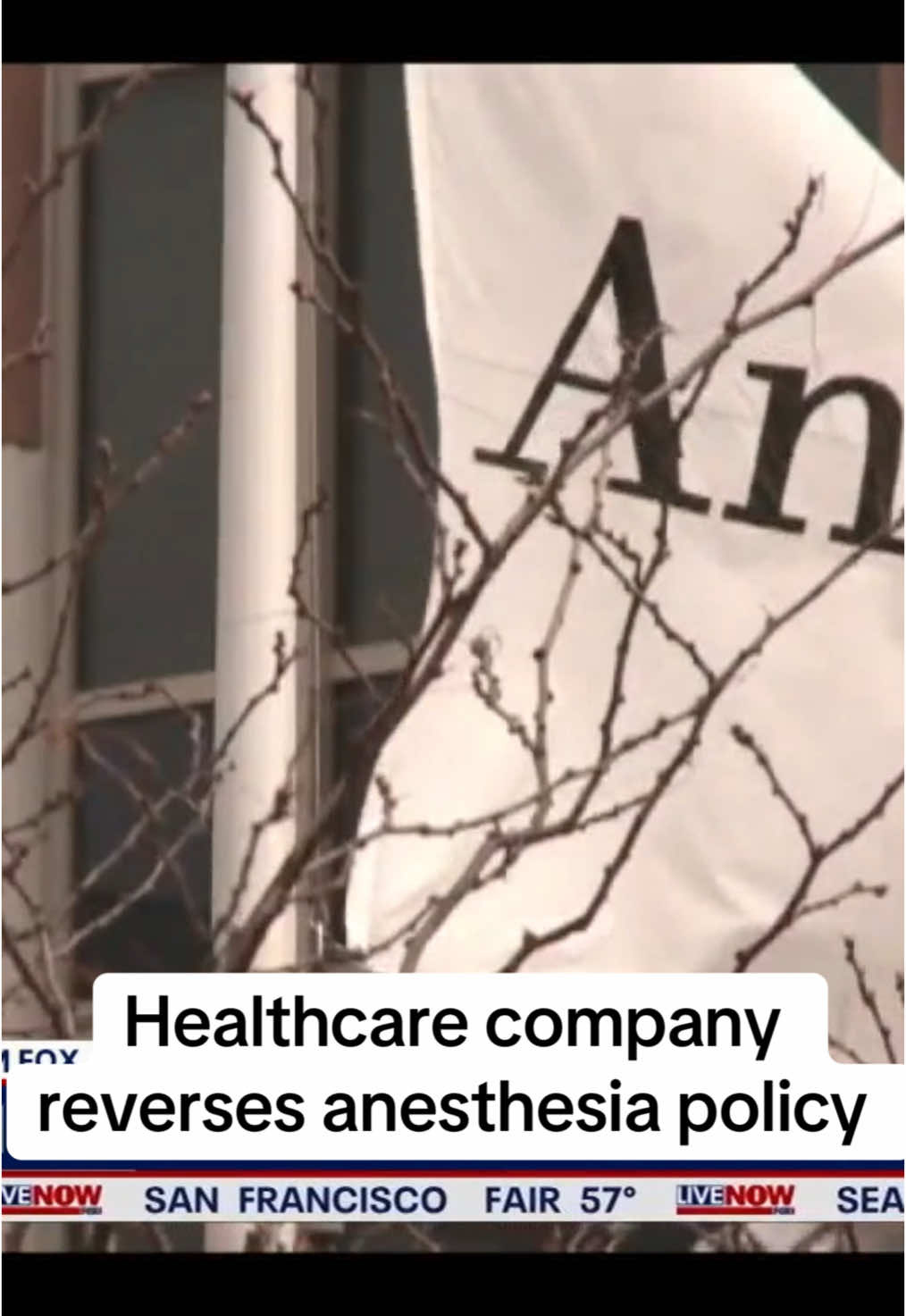 Major health insurance company Anthem Blue Cross Blue Shield has reversed a decision affecting anesthesia care. Anthem says they are reversing the decision only due to the misinformation surrounding the news story announcement. The decision comes in the wake of United Healthcare CEO Brian Thompson being gunned down early in the morning in Manhattan this week. 