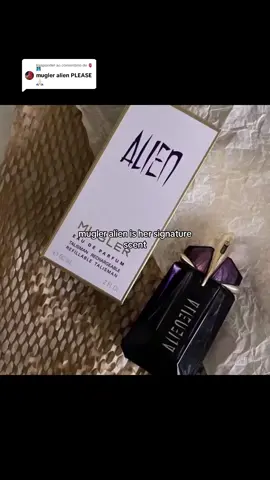 A responder a @🫀🩻 💜💜💜 #fragrance #fragrancetiktok #perfume #perfumetiktok #aesthetic #fyp #mugler #alien #mugleralien #alienmugler 