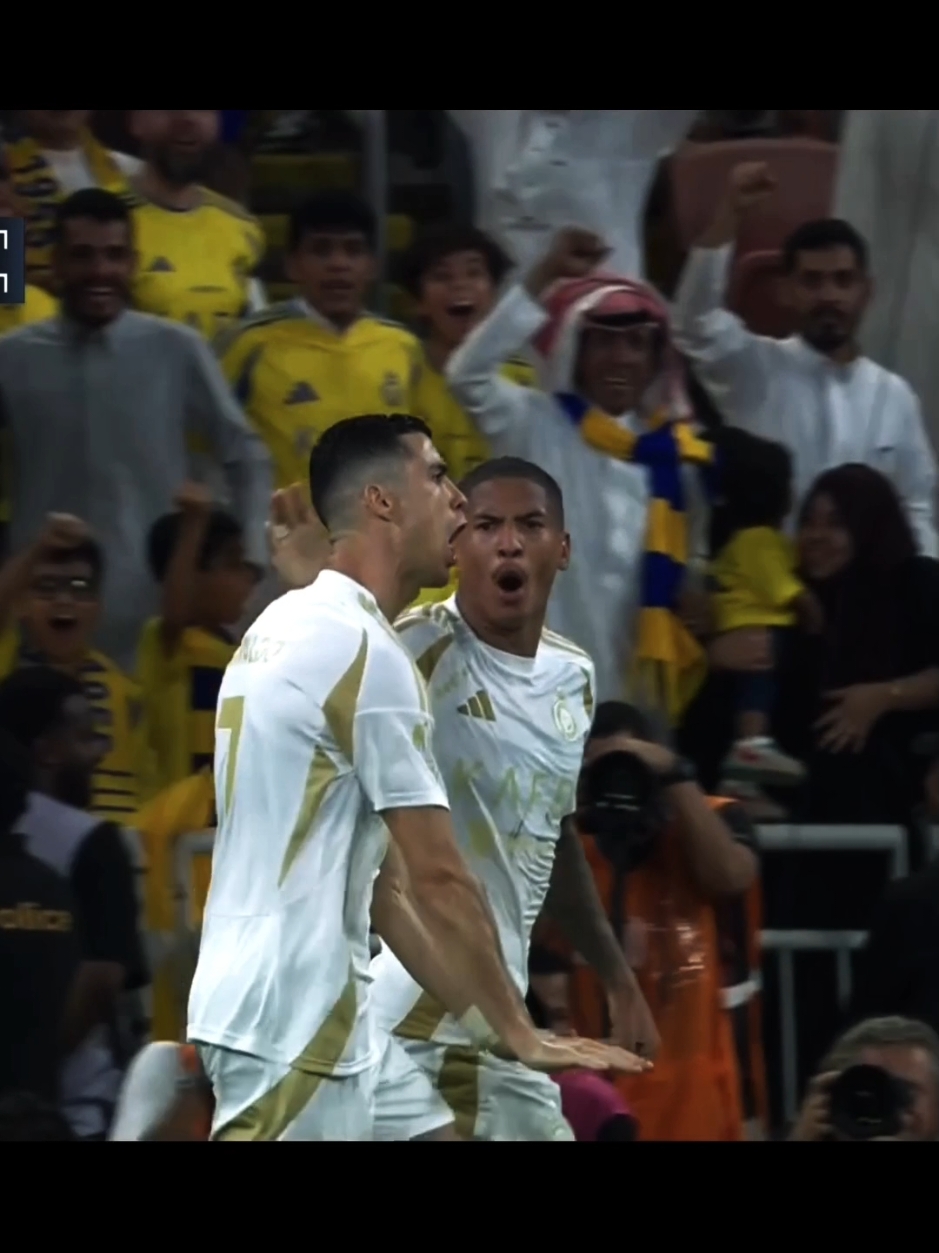 Ronaldo just hit the calma against benzema ☠️.                          #ronaldo #benzema #alnassr #alittihad #realmadrid #footballtiktok #edit 