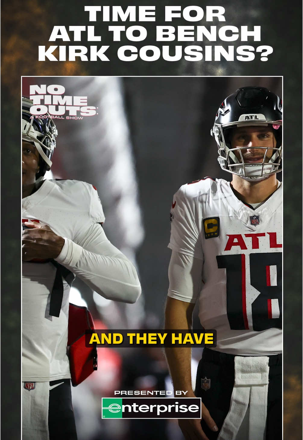 Is it time for the Falcons to bench Kirk Cousins!? 🤔 Presented by Enterprise