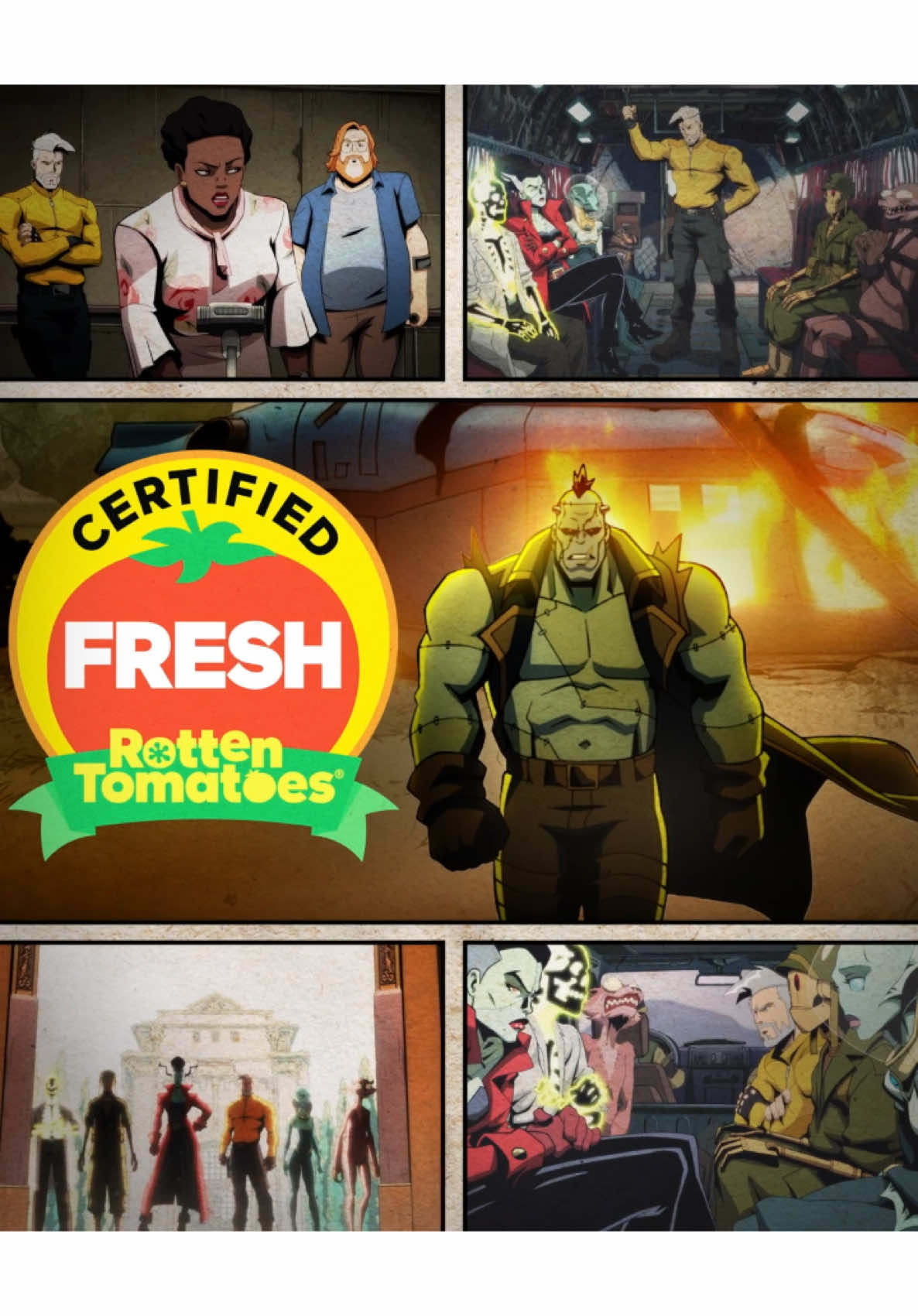 It’s official - #CreatureCommandos (even Weasel) is certified FRESH by @Rotten Tomatoes!  Watch episodes one and two right now on @Max! 