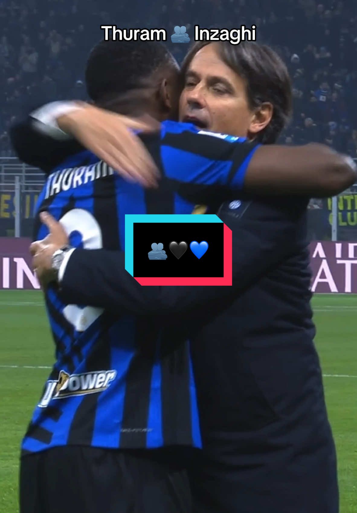 Thuram e Inzaghi 🫂🖤💙#tiktokfootball #tiktokcalcio #seriea #inter #milano #football #footballedit #thuram @Inter 