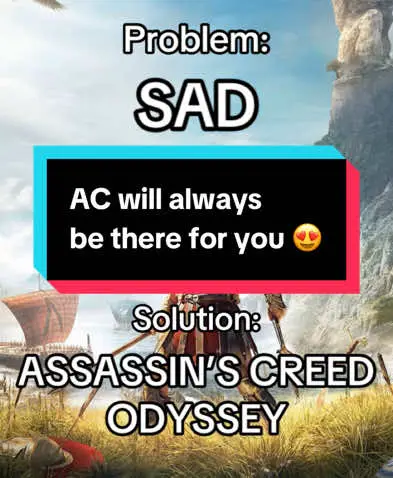 Whenever you feel down, Assassin’s Creed will be there for you 🥹 #AssassinsCreed #AssassinsCreedOdyssey #AssassinsCreedUnity #AssassinsCreedSyndicate #assassinscreedblackflag #AssassinsCreedOrigins #AssassinsCreedValhalla #assassinscreedbrotherhood 