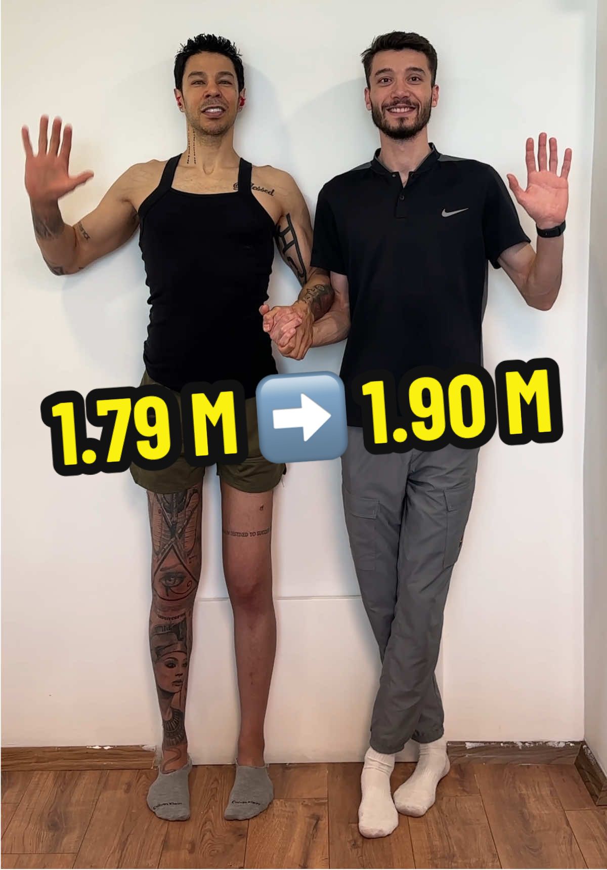 Huge height increase to 1.90 m! Power got 10.5 cm taller with #limblengthening #beforeandafter #transformation 1.79 m ➡️ 1.90 m #longlegs #taller #blessed #motivation #heightincrease