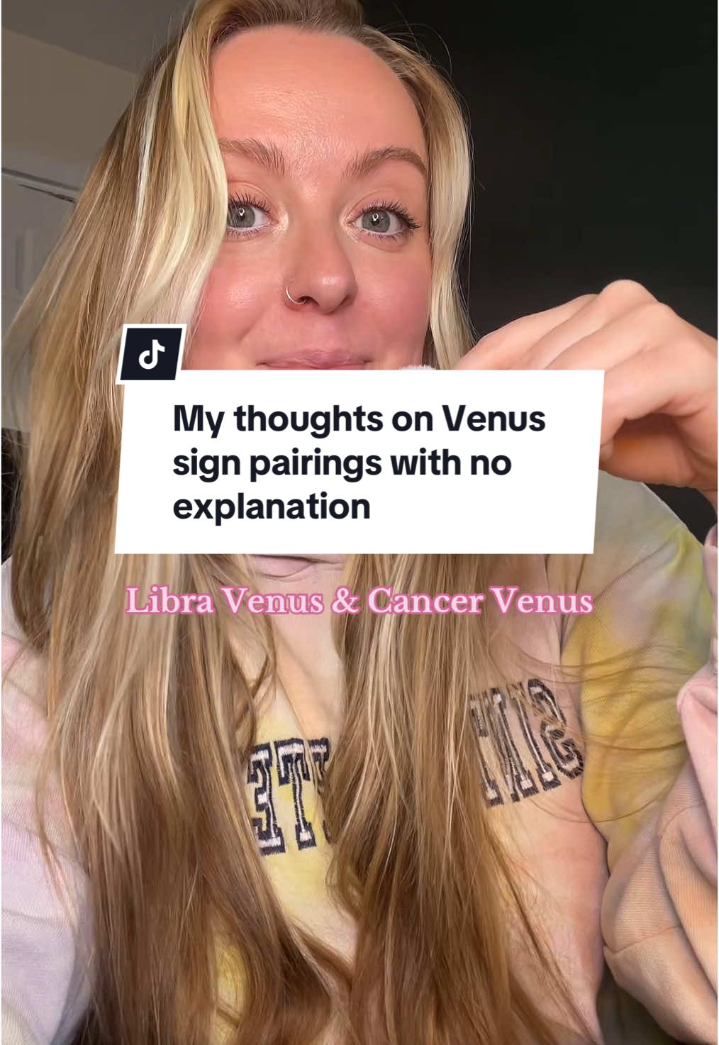 I will not be elaborating further. I LOVE looking at Venus sign pairings lol #astrologytiktok #venussign 