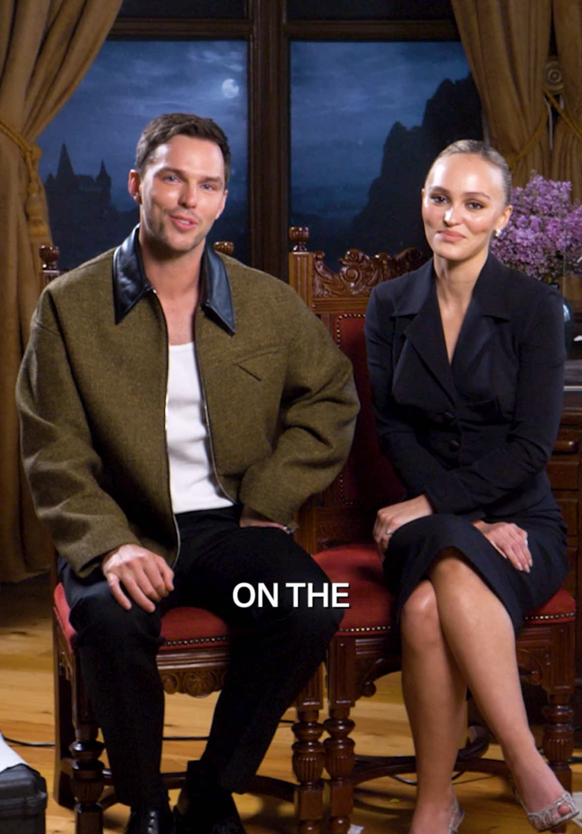 Spice girls steps, meet the Nosferatu cast.  Join #NicholasHoult and #LilyRoseDepp on the #Nosferatu press tour. 