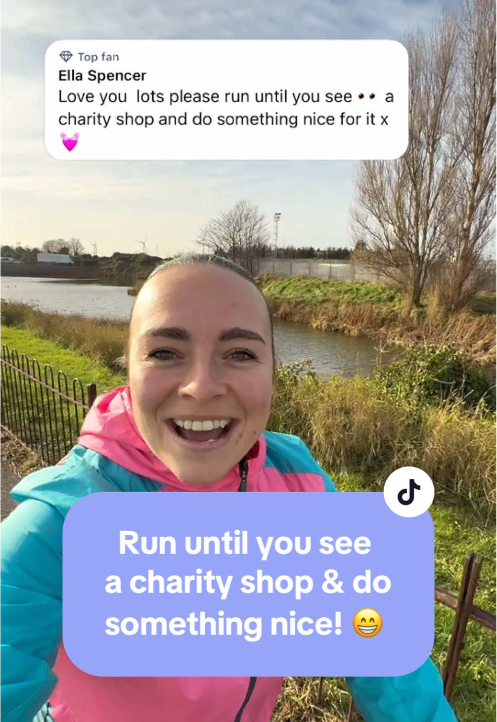 Run until you see a charity shop and do something nice for them 😁 🏃‍♀️ #natruns #okay #run 