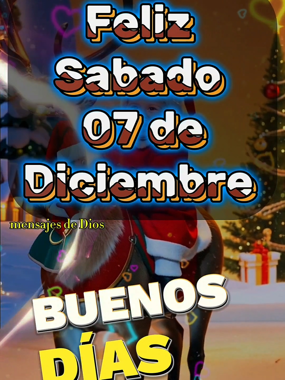 Buenos Dias! Feliz Sábado 07 de Diciembre! #buenosdias #buenosdiasmundo #felizdia #felizsabado #navidad #navidadentiktok 