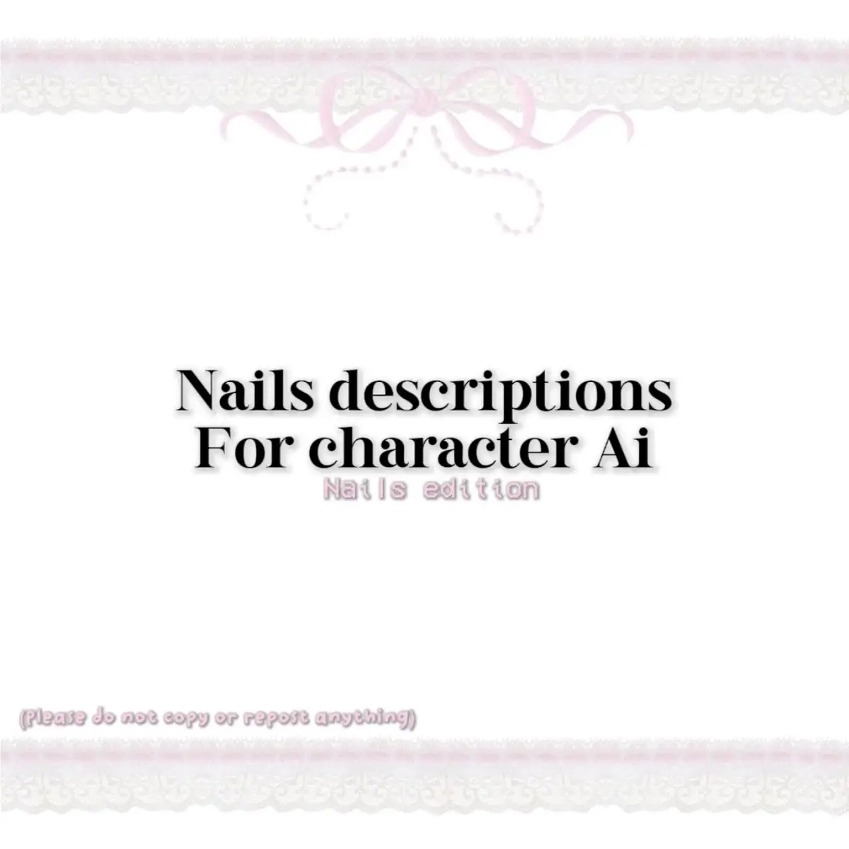 [🎐- nails edition] #characterai #cai #chai #aicharacter #caichat #characteraichat #characteraitrend #characteraiwebsite #caioutfitdescription #nails #nailsinspo #nailsinspiration #nailsdesign #description #characteraibots #inspo #ideas #fyp #fyppp #goviralgo #foryoupage❤️❤️❤️ #foru #goviral #viral_video #blowthisupforme #newpost #idea #nails💅 #blowthisuptiktok #dontletthisflop #llilyluv