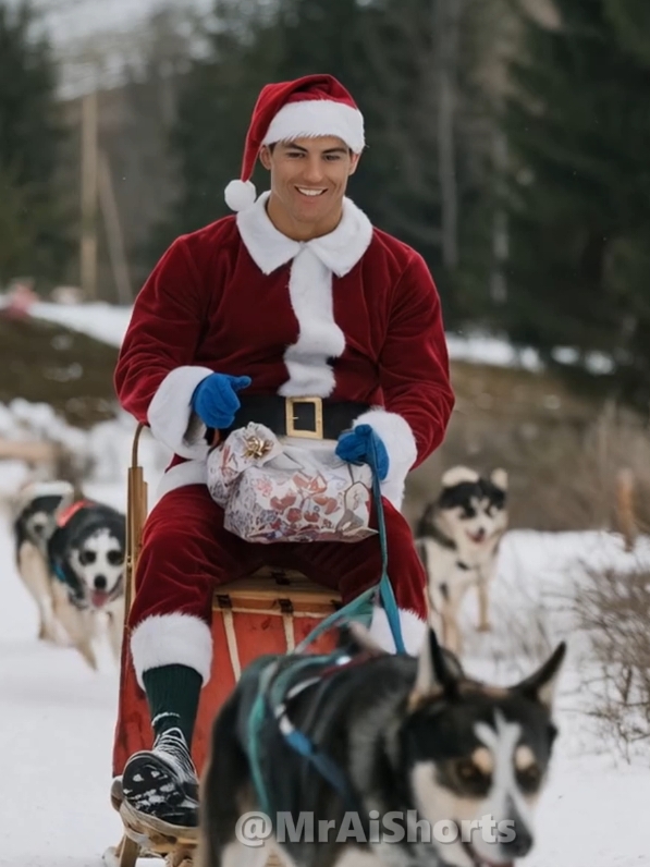 Ronaldo as Santa clause Christmas 🎄