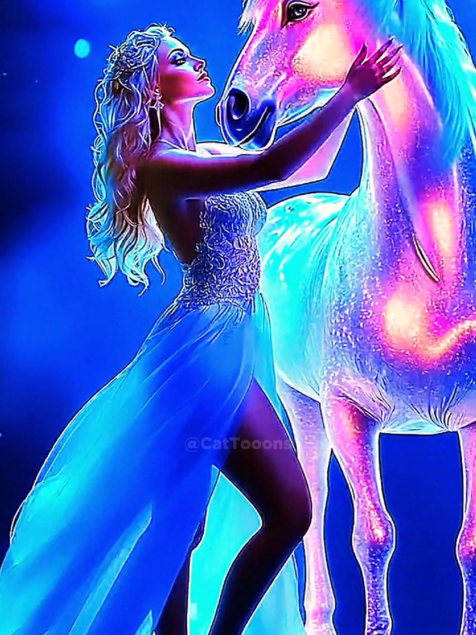 A woman fuses with on Unicorn on AGT  #TikTokAwardsVN #AGT #pets  #petplanetexplores 