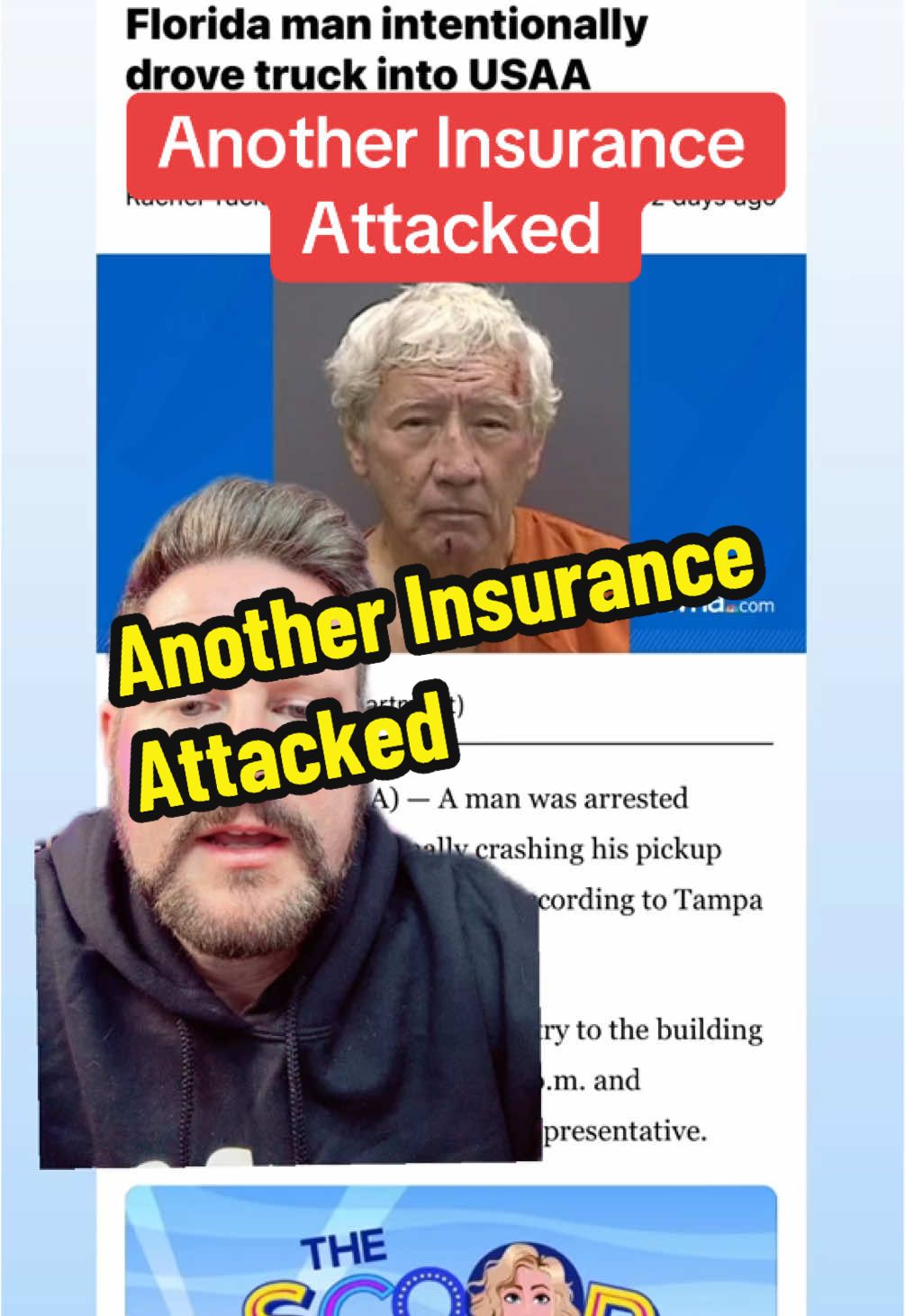 Another Insurance Attacked #USAA #Insurance #News #BreakingNews #Florida #FloridaMan #Reports #Crash