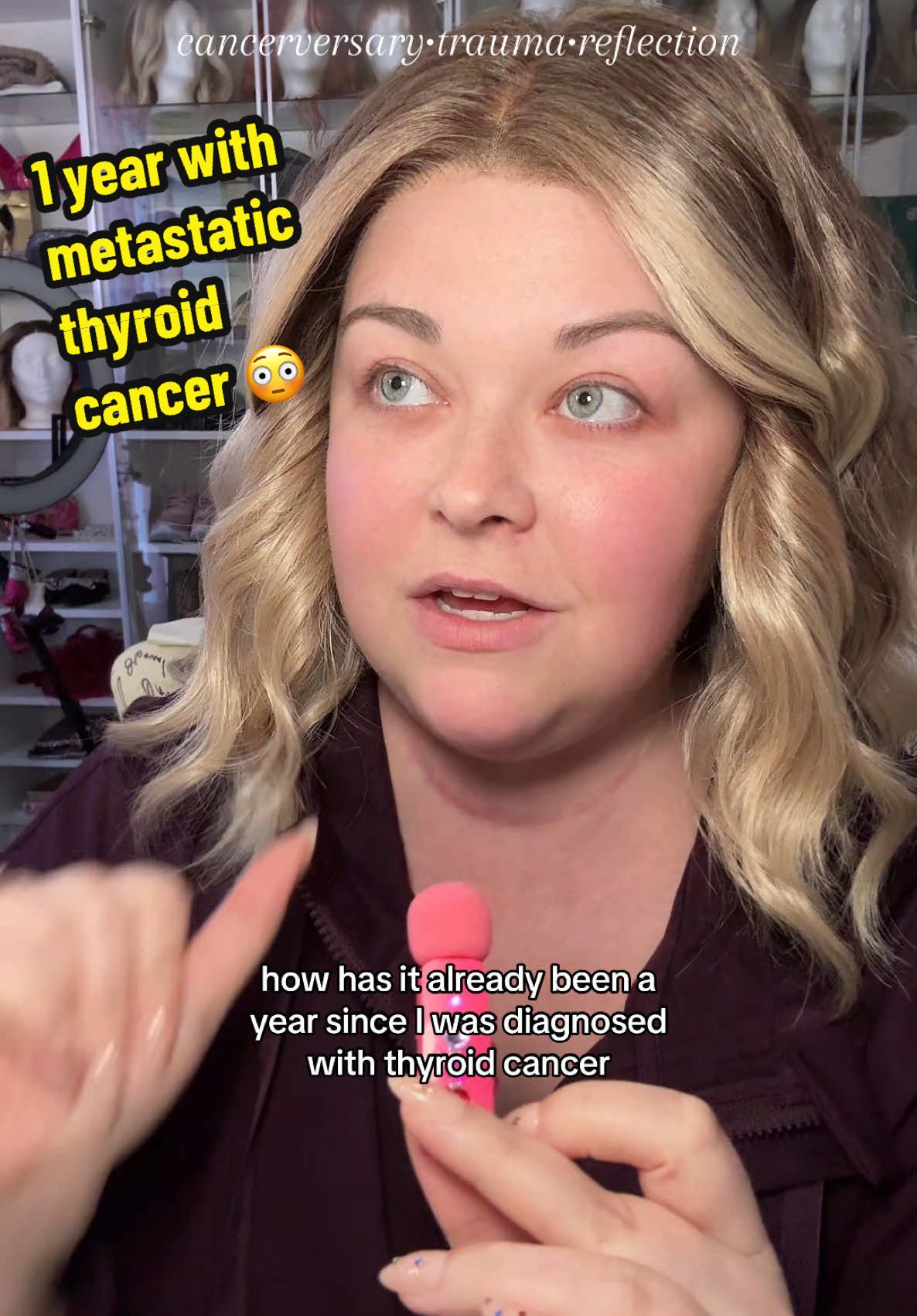 Been a year since i was diagnosed with a rare type of metastatic thyroid cancer 🫣 sharing some thoughts and advice as we approach the date  #cancerversary #thyroidcancer #metastaticcancer #cancertok #cancerblogger #cancerawareness #ayacancer #selfadvocate #trauma #traumatok #ptsd #traumahealing #cancerfighter #rarecancer #Vlog  