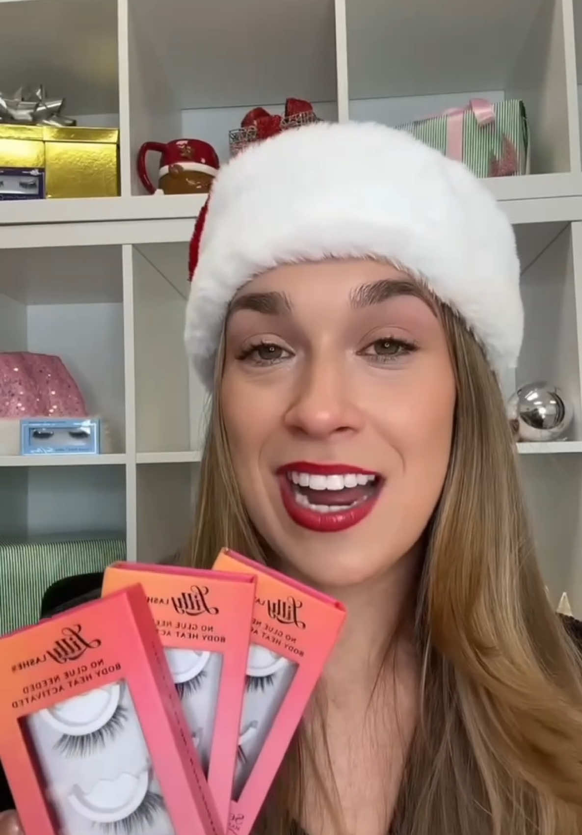 Holiday shopping? Problem solved 💕 Self-Adhesive half lashes are the perfect gift for anyone on your list 🎄 Available on TikTok shop